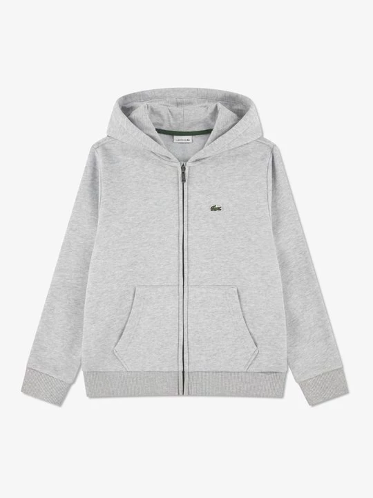 Foto van product Sweater met rits Lacoste lichtgrijs gemêleerd