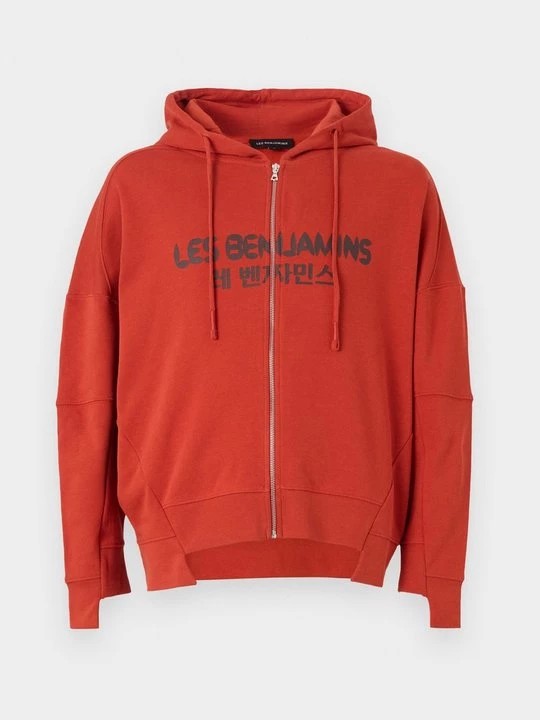 Foto van product Sweater met rits Les Benjamins donkergrijs