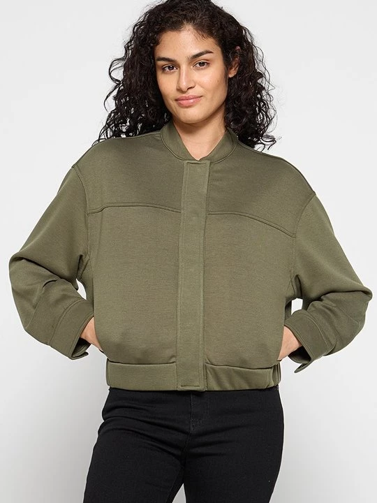 Foto van product Sweater met rits Mango kaki