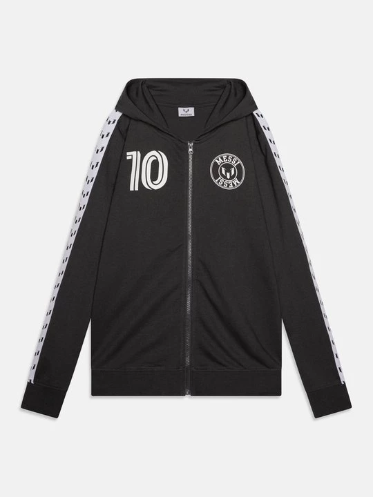 Foto van product Sweater met rits Messi zwart