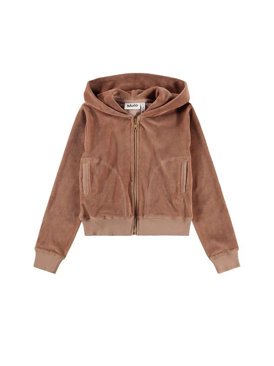 Foto van product Sweater met rits Molo bruin