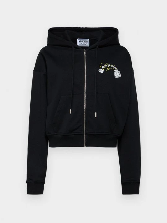 Foto van product Sweater met rits MOSCHINO zwart