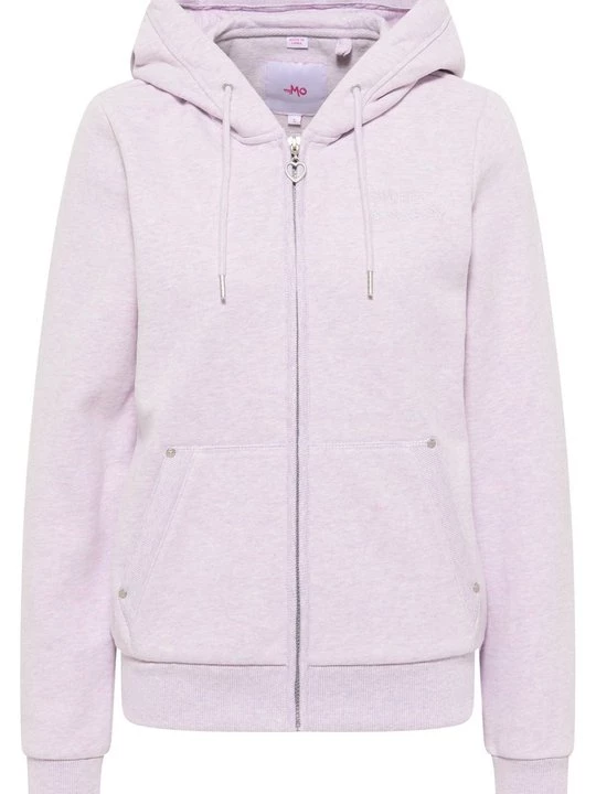 Foto van product Sweater met rits MYMO paars gemêleerd