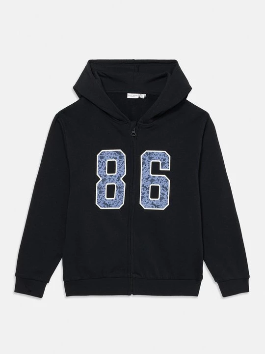 Foto van product Sweater met rits NAME IT zwart