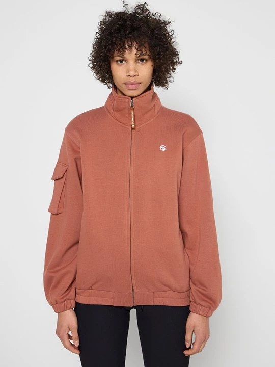 Foto van product Sweater met rits OCEANSAPART bruin