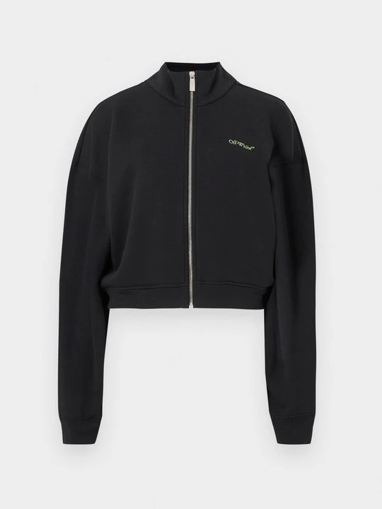Foto van product Sweater met rits Off White zwart
