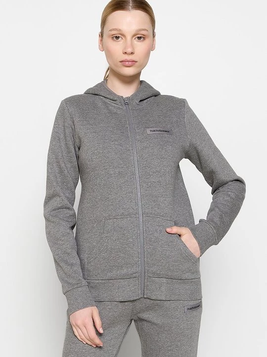 Foto van product Sweater met rits Peak Performance grijs