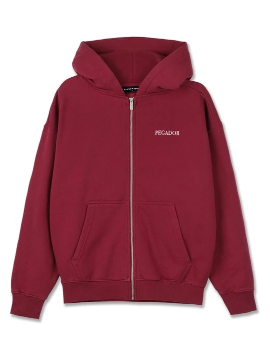 Foto van product Sweater met rits Pegador bordeauxrood