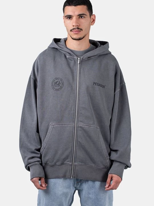 Foto van product Sweater met rits Pegador grijs