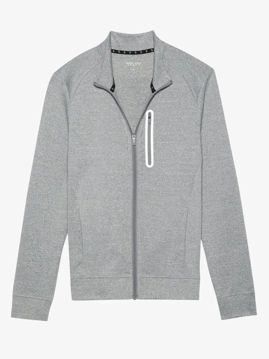Foto van product Sweater met rits Pier One Sport By Zalando grijs gemêleerd