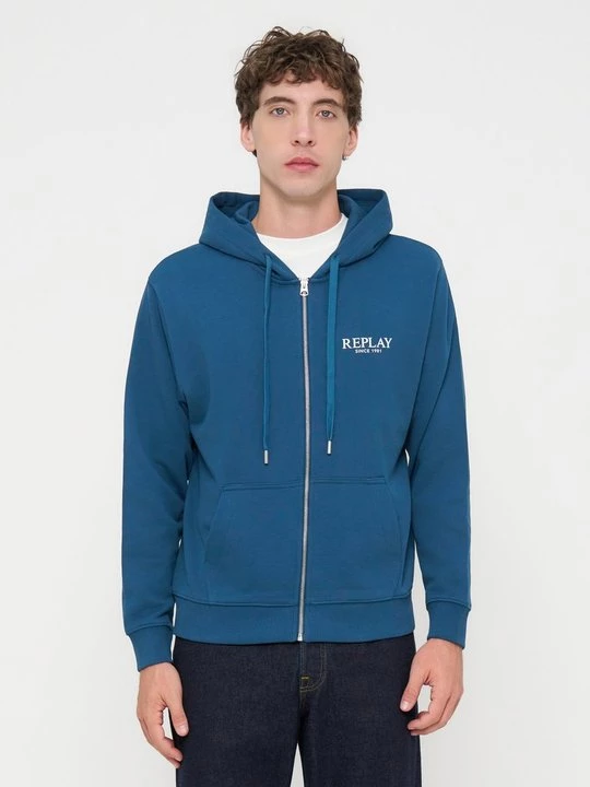 Foto van product Sweater met rits Replay blauw