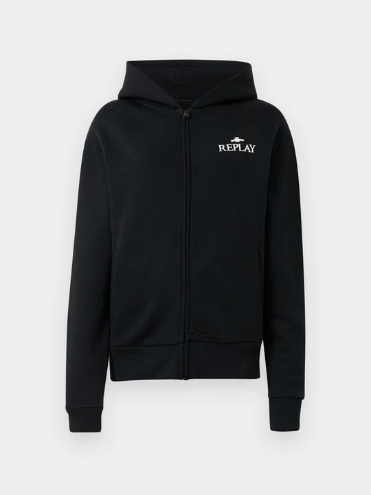 Foto van product Sweater met rits Replay zwart