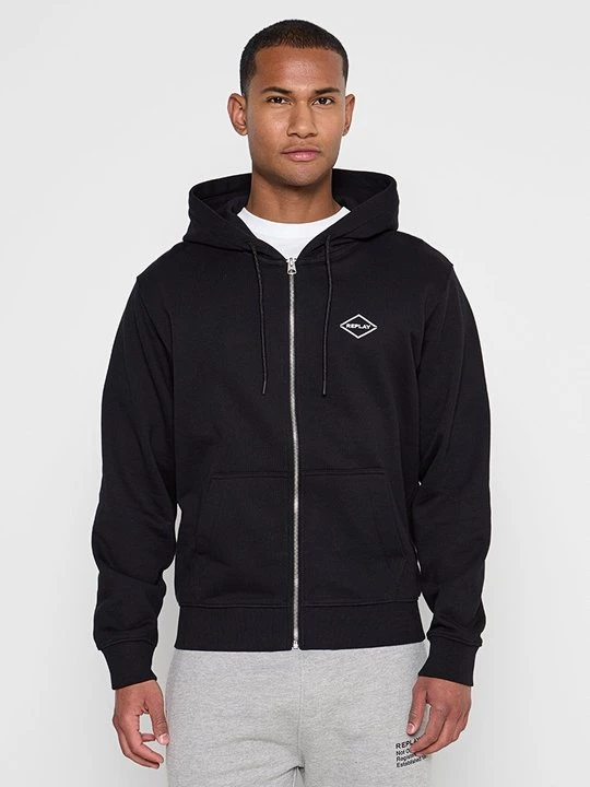 Foto van product Sweater met rits Replay zwart