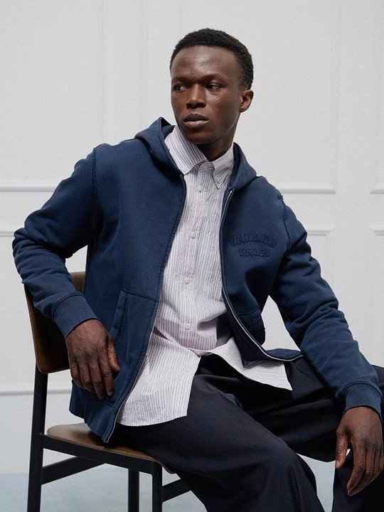 Foto van product Sweater met rits Sandro blauw