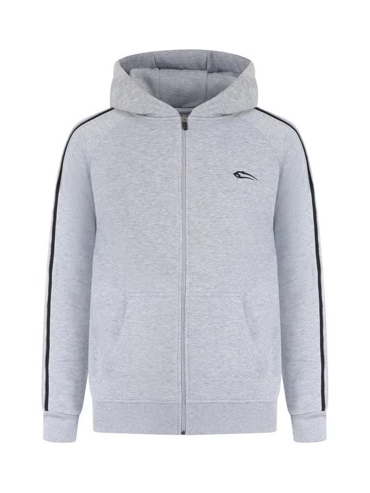 Foto van product Sweater met rits Smilodox grijs gemêleerd