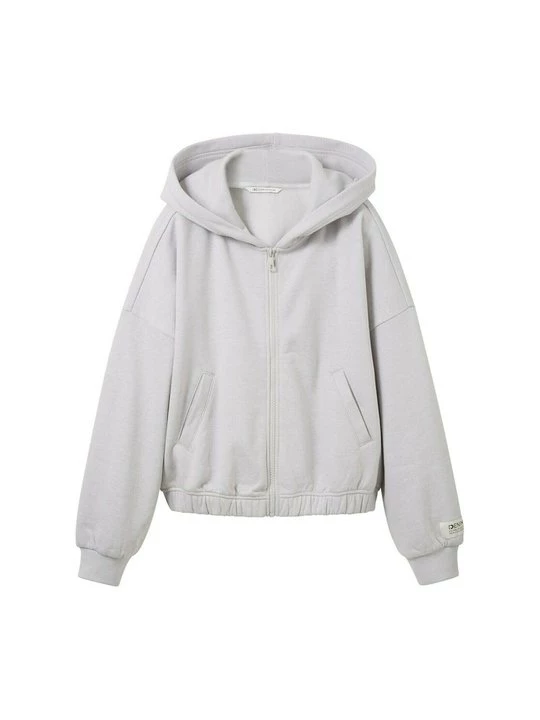Foto van product Sweater met rits Tom Tailor grijs