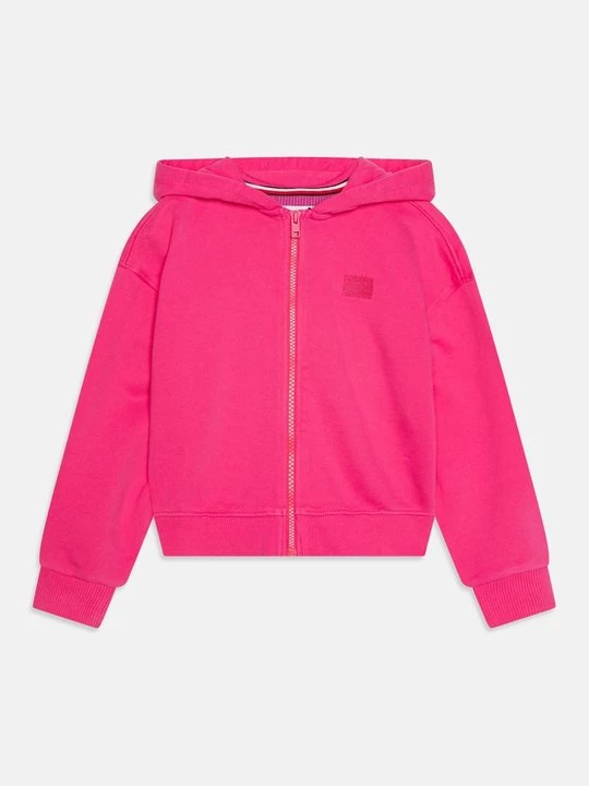 Foto van product Sweater met rits Tommy Hilfiger donkerroze