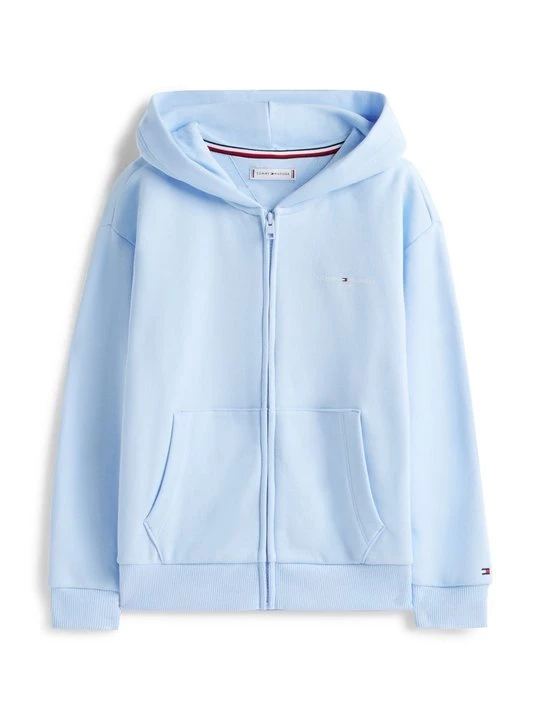 Foto van product Sweater met rits Tommy Hilfiger lichtblauw
