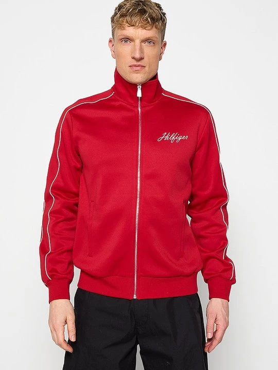Foto van product Sweater met rits Tommy Hilfiger rood