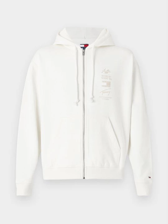 Foto van product Sweater met rits Tommy Jeans crème
