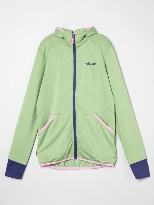 Foto van product Sweater met rits Trollkids groen