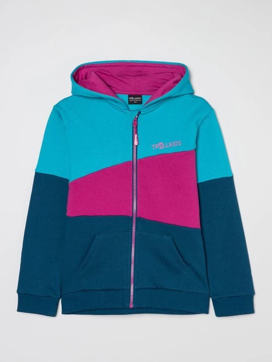 Foto van product Sweater met rits Trollkids turquoise
