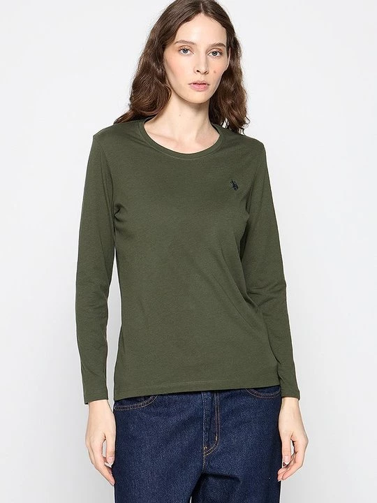 Foto van product Sweater met rits U.S. POLO ASSN. groen