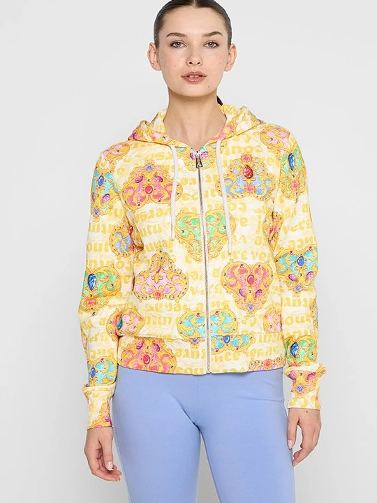 Foto van product Sweater met rits Versace Jeans Couture geel