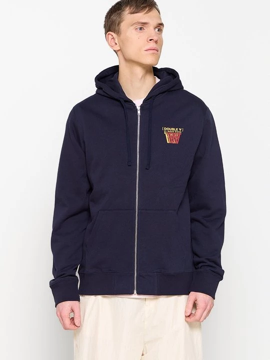 Foto van product Sweater met rits Wood Wood donkerblauw