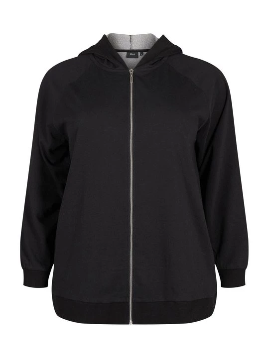 Foto van product Sweater met rits Zizzi zwart