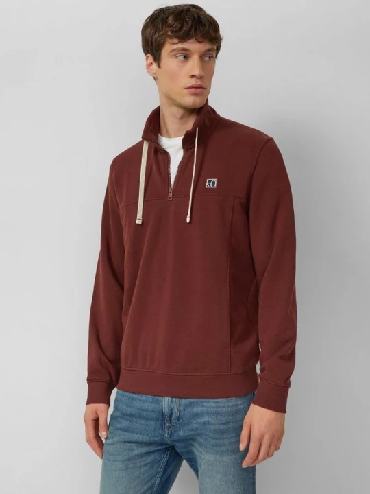 Foto van product Sweater met steekzakken en labelopdruk s.Oliver rood