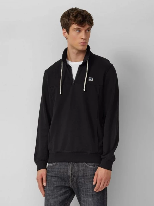 Foto van product Sweater met steekzakken en labelopdruk s.Oliver zwart