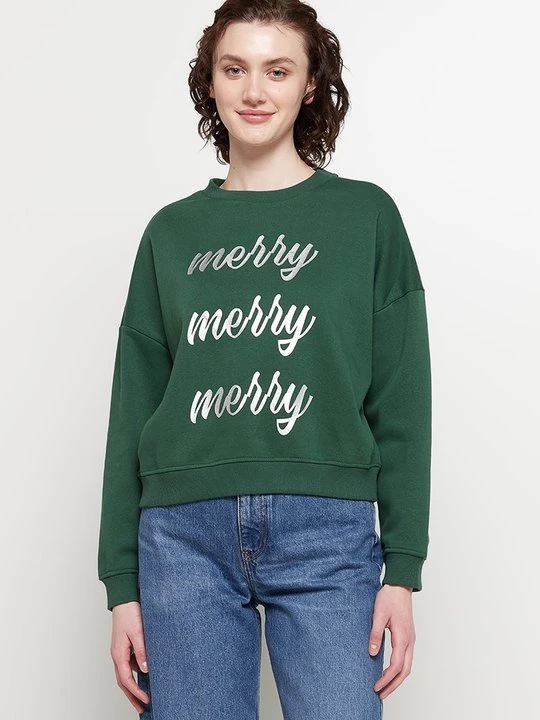 Foto van product Sweater Pieces donkergroen