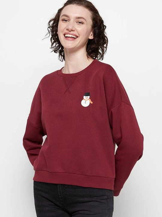 Foto van product Sweater Pieces donkerrood