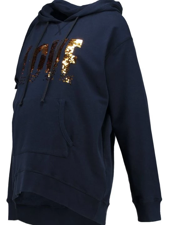 Foto van product Sweater Queen Mum donkerblauw