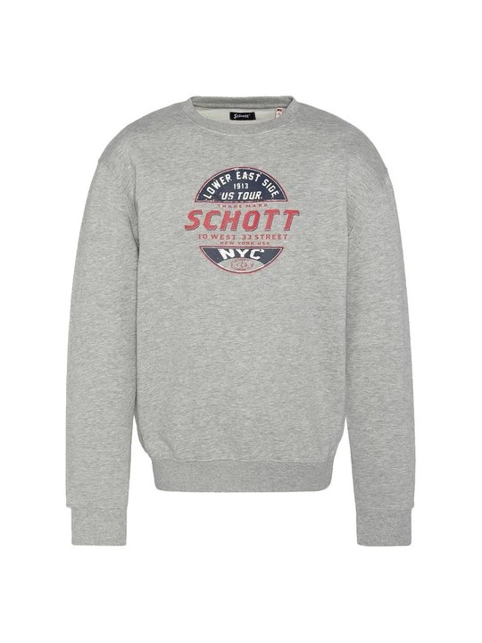 Foto van product Sweater Schott lichtgrijs