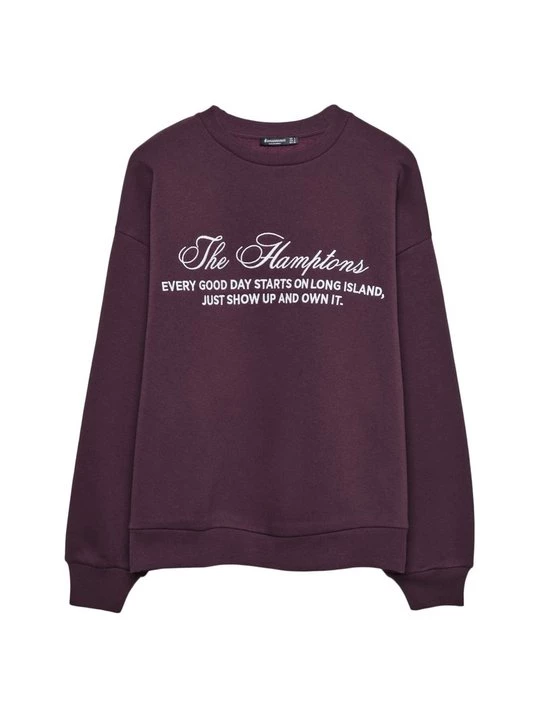 Foto van product Sweater Stradivarius donkerpaars gemêleerd
