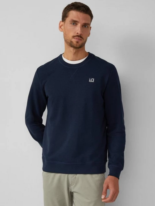 Foto van product Sweater van katoenmix met ronde hals s.Oliver blauw
