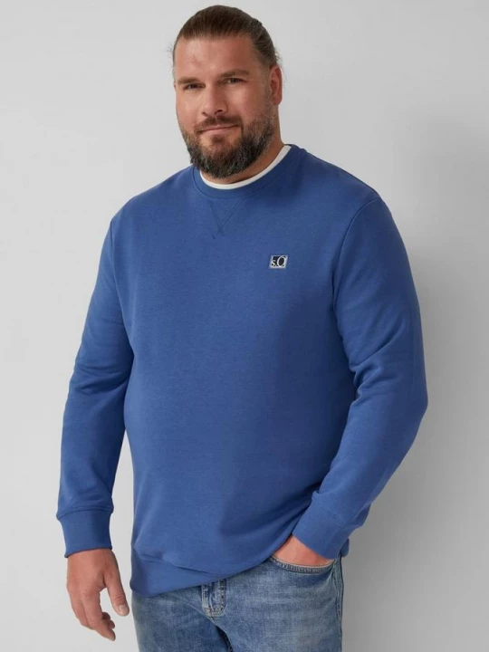 Foto van product Sweater van katoenmix met ronde hals s.Oliver blauw