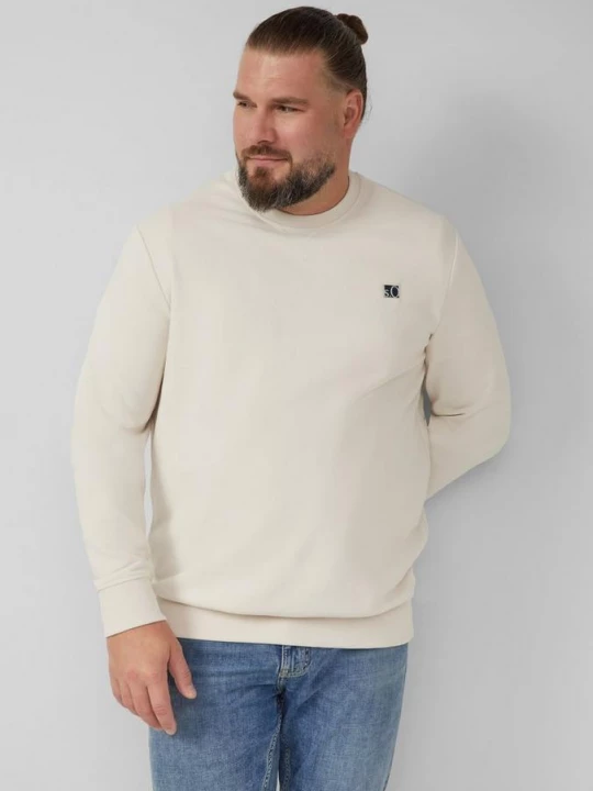 Foto van product Sweater van katoenmix met ronde hals s.Oliver crème