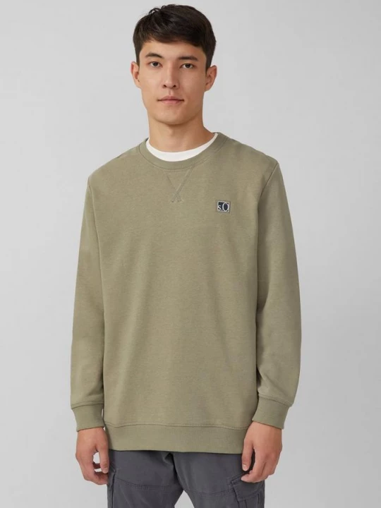 Foto van product Sweater van katoenmix met ronde hals s.Oliver olijfgroen