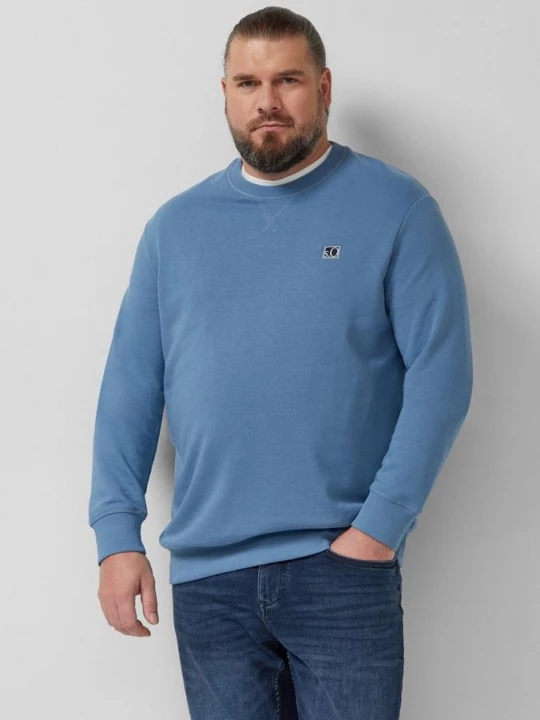 Foto van product Sweater van katoenmix met ronde hals s.Oliver petrol