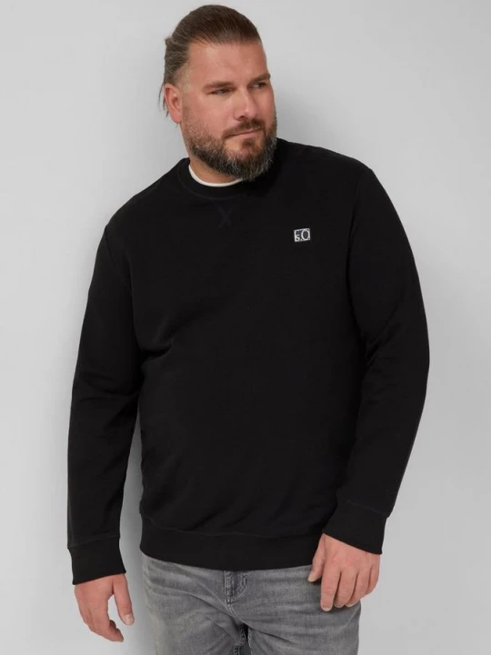 Foto van product Sweater van katoenmix met ronde hals s.Oliver zwart