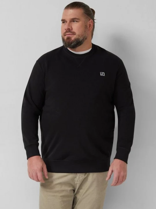 Foto van product Sweater van katoenmix met ronde hals s.Oliver zwart