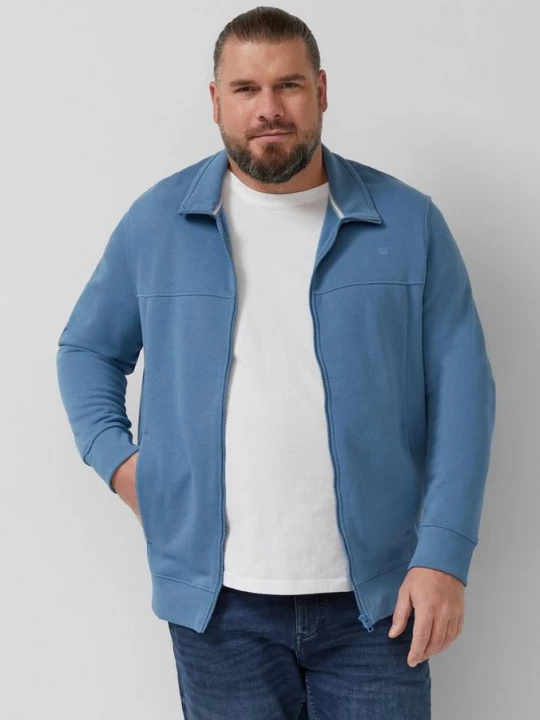 Foto van product Sweaterjack met opstaande kraag en steekzakken s.Oliver blauw
