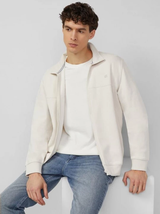 Foto van product Sweaterjack met opstaande kraag en steekzakken s.Oliver crème