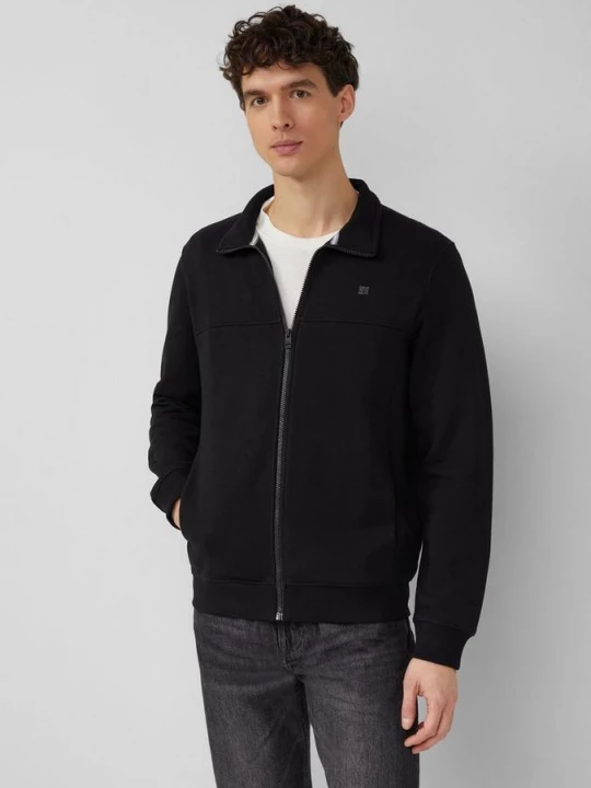 Foto van product Sweaterjack met opstaande kraag en steekzakken s.Oliver zwart