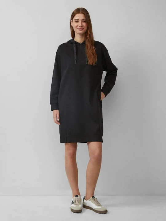 Foto van product Sweaterjurk met steekzakken en capuchon s.Oliver zwart