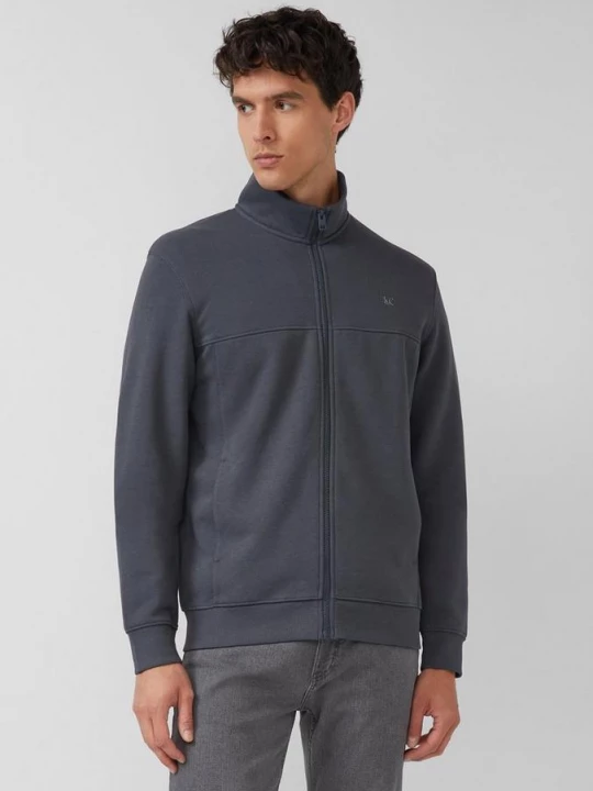 Foto van product Sweatjack met opstaande kraag en steekzakken s.Oliver grijs