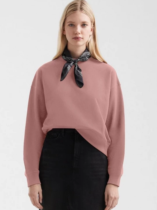 Foto van product Sweatshirt in een boxy fit QS roze